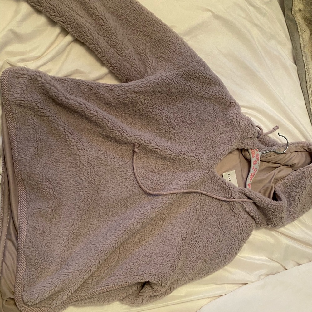 Purple Hooded top